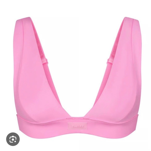 NWOT SKIMS SWIM PLUNGE TOP - LIGHT PINK! - Picture 1 of 4